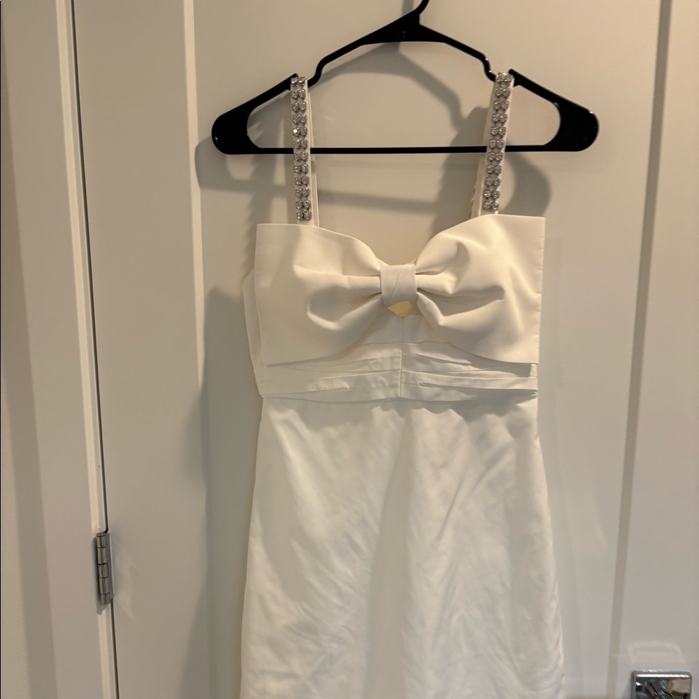 Taffeta bow mini dress from Self-Portrait